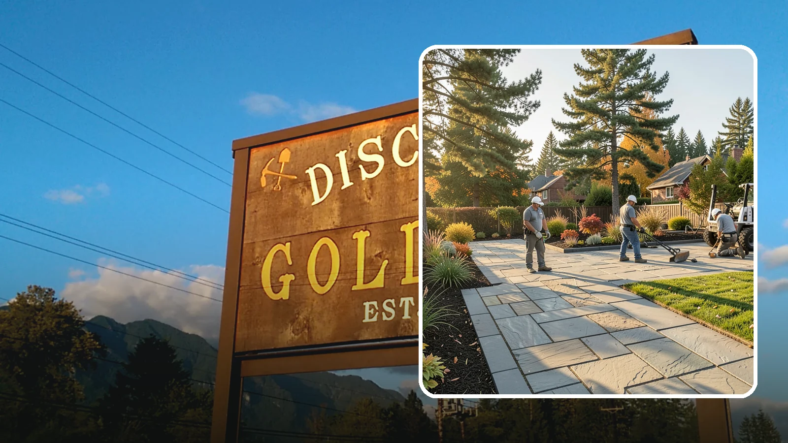 Natural Stone Paver Installation in Gold Bar, Snohomish County, WA - Quarried natural stone pavers in uniform thicknesses that bring one-of-a-kind character to premium Northwest patios and entries.