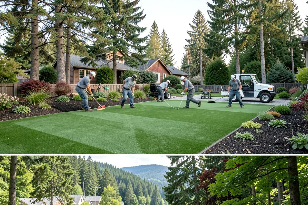 Natural Stone Paver Installation in Lake Forest Park, King County, WA - Best set in spring through fall so bedding stays dry and any sealer cures fully before the wet season returns.