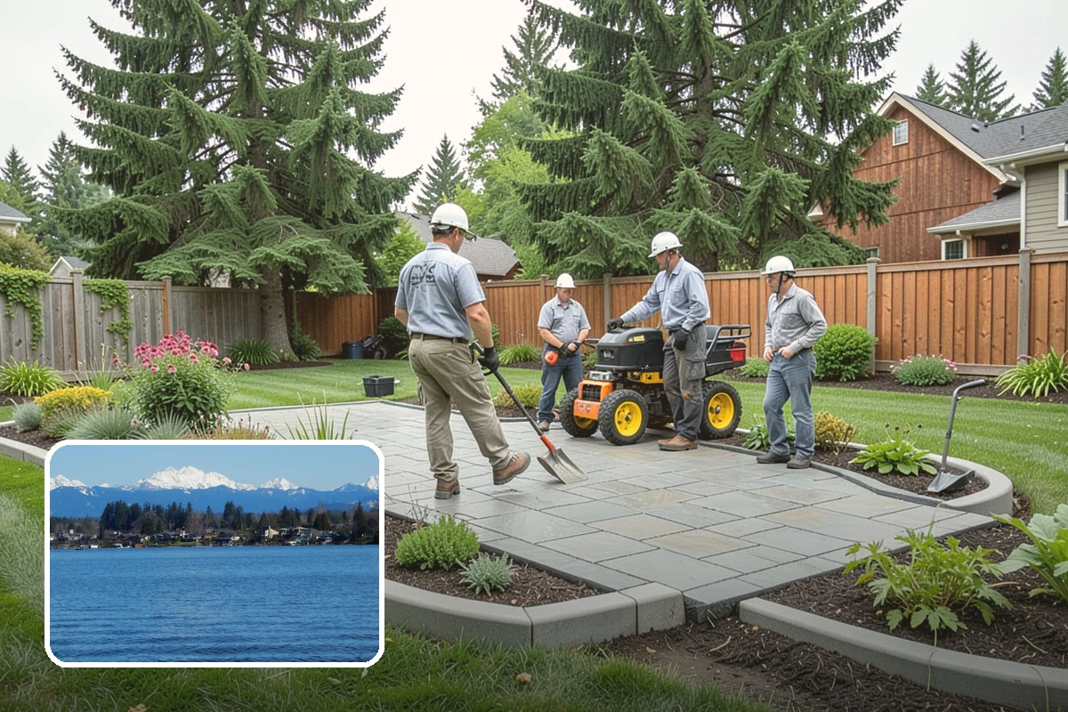 Natural Stone Paver Installation in Lake Stevens, Snohomish County, WA - Genuine, non-repeating natural texture and color