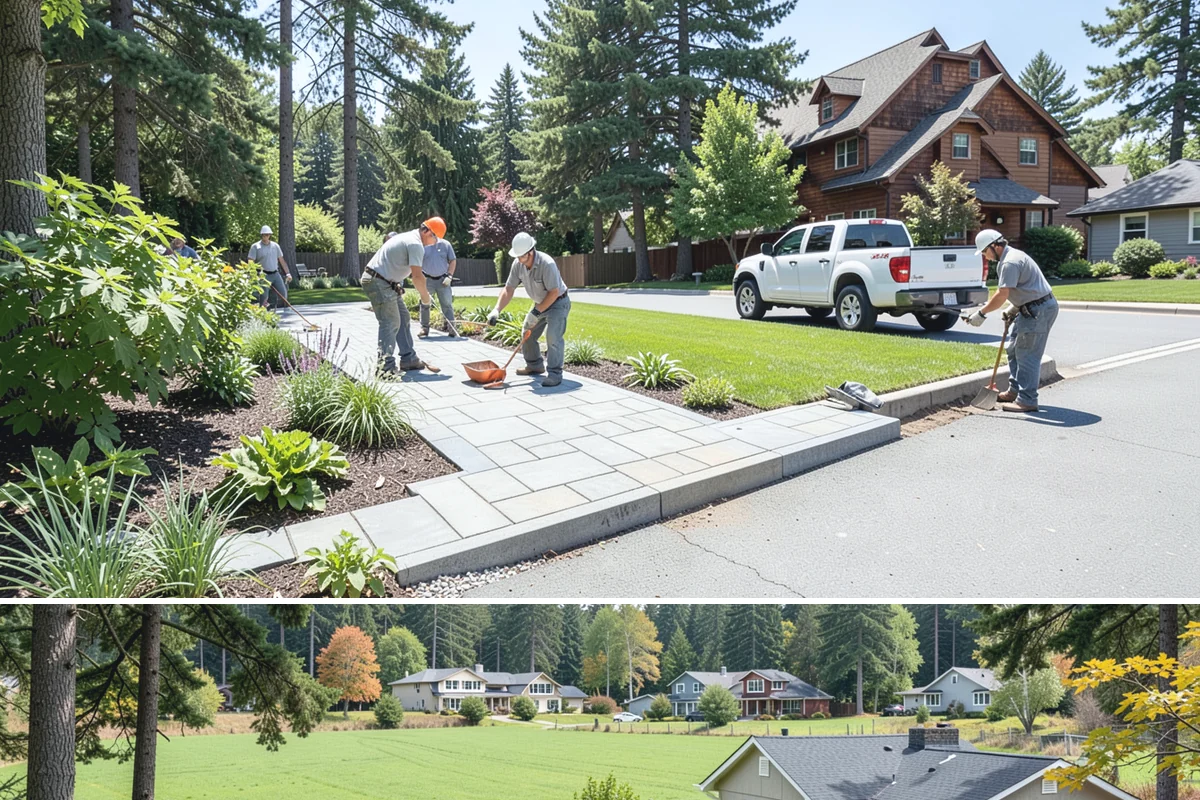 Natural Stone Paver Installation in Lyman, Skagit County, WA - Best set in spring through fall so bedding stays dry and any sealer cures fully before the wet season returns.