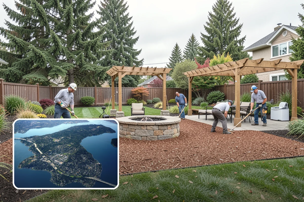 Natural Stone Paver Installation in Mercer Island, King County, WA - Genuine, non-repeating natural texture and color
