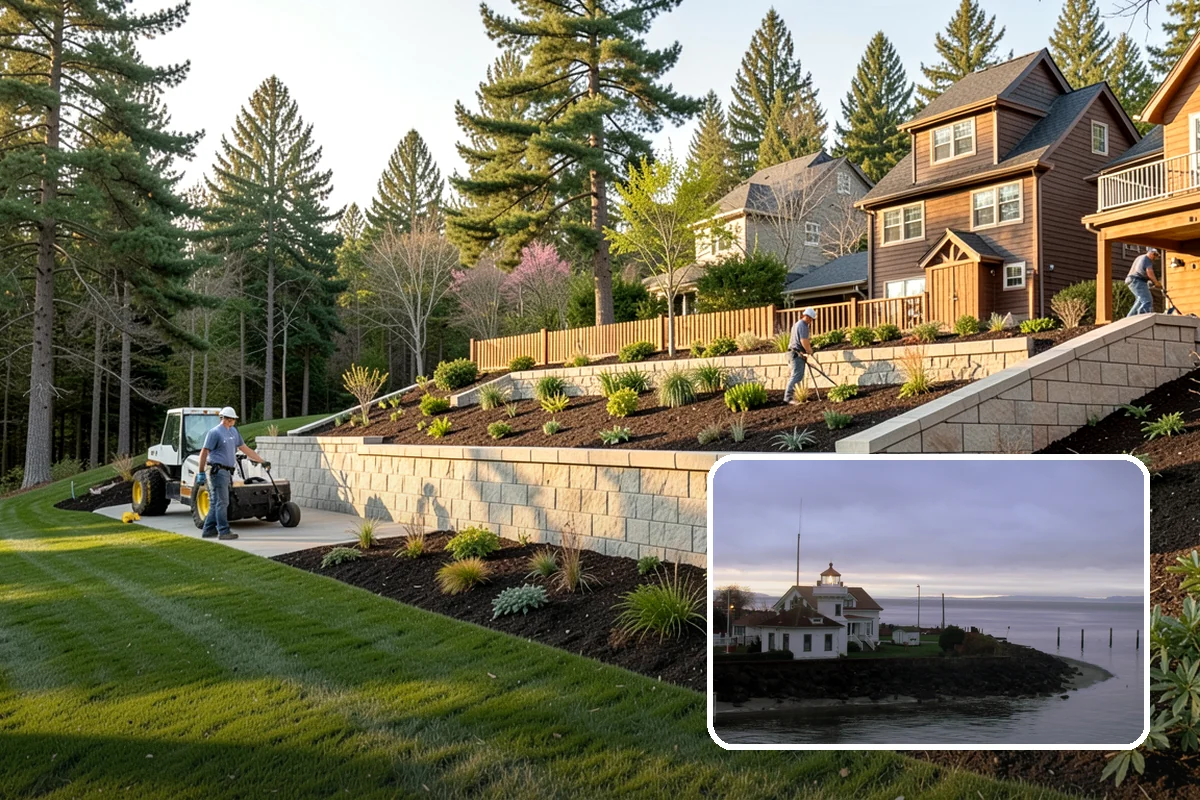 Natural Stone Paver Installation in Mukilteo, Snohomish County, WA - Genuine, non-repeating natural texture and color