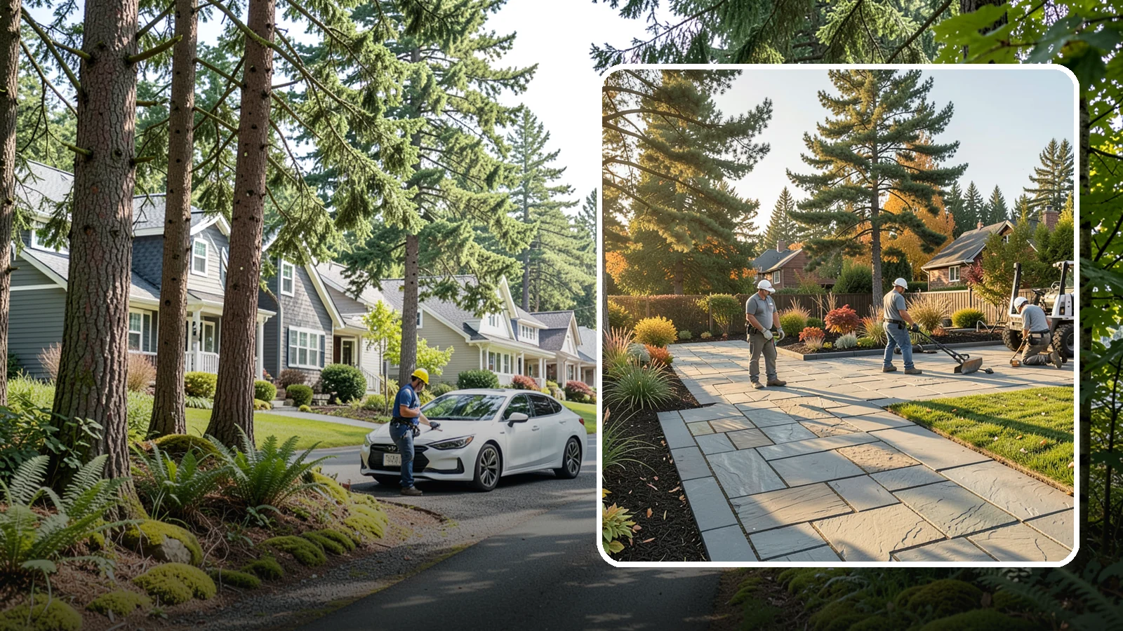 Natural Stone Paver Installation in Normandy Park, King County, WA - Quarried natural stone pavers in uniform thicknesses that bring one-of-a-kind character to premium Northwest patios and entries.