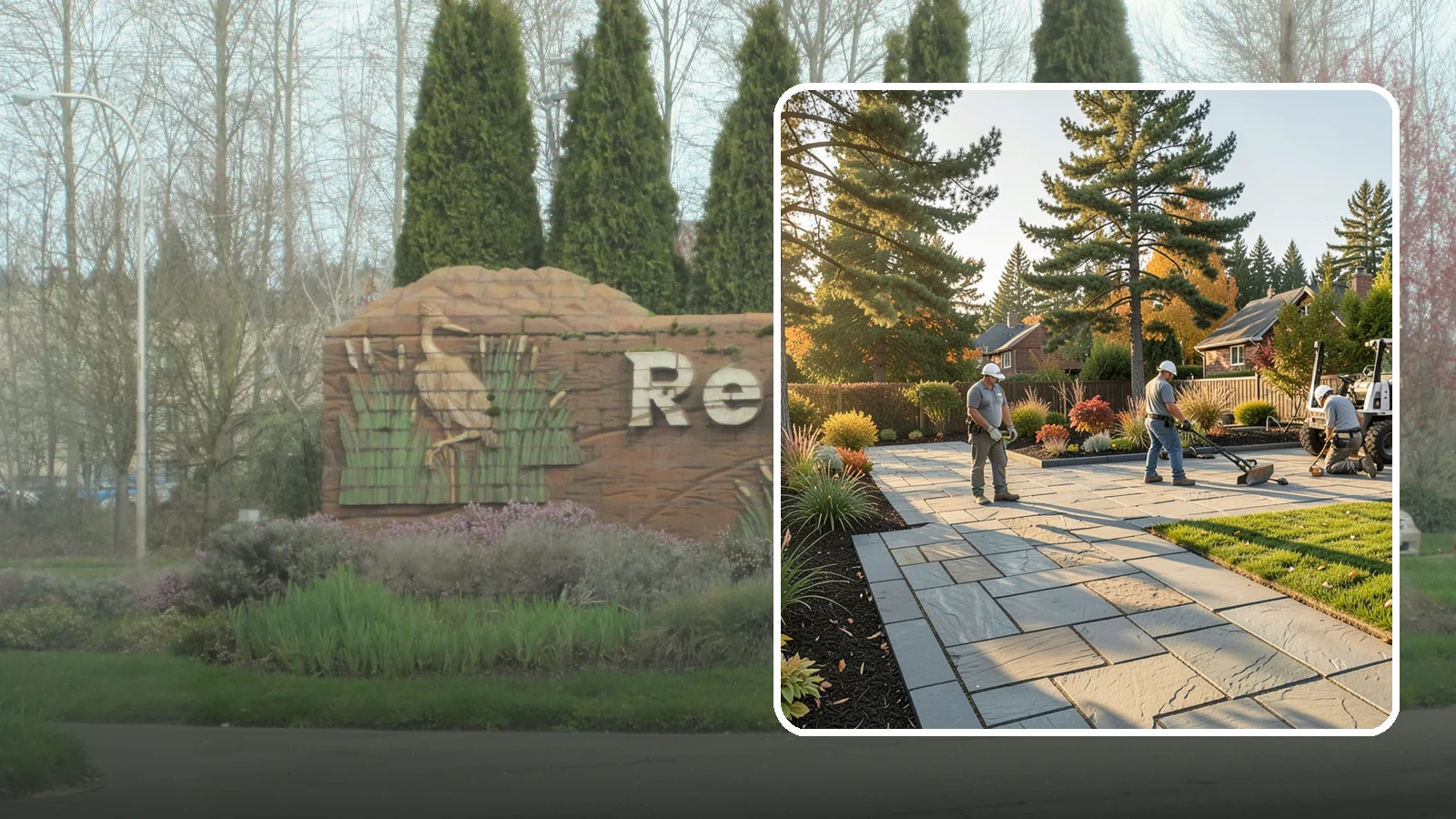Natural Stone Paver Installation in Renton, King County, WA - Quarried natural stone pavers in uniform thicknesses that bring one-of-a-kind character to premium Northwest patios and entries.