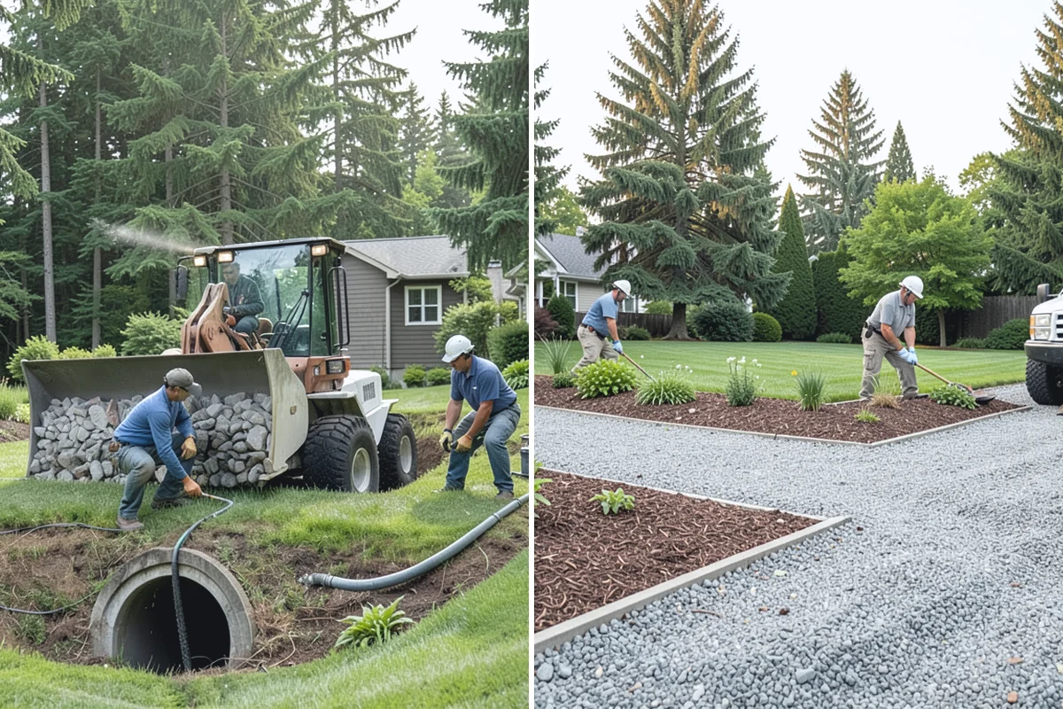 Natural Stone Paver Installation in Renton, King County, WA - Assess site drainage and select suitable stone