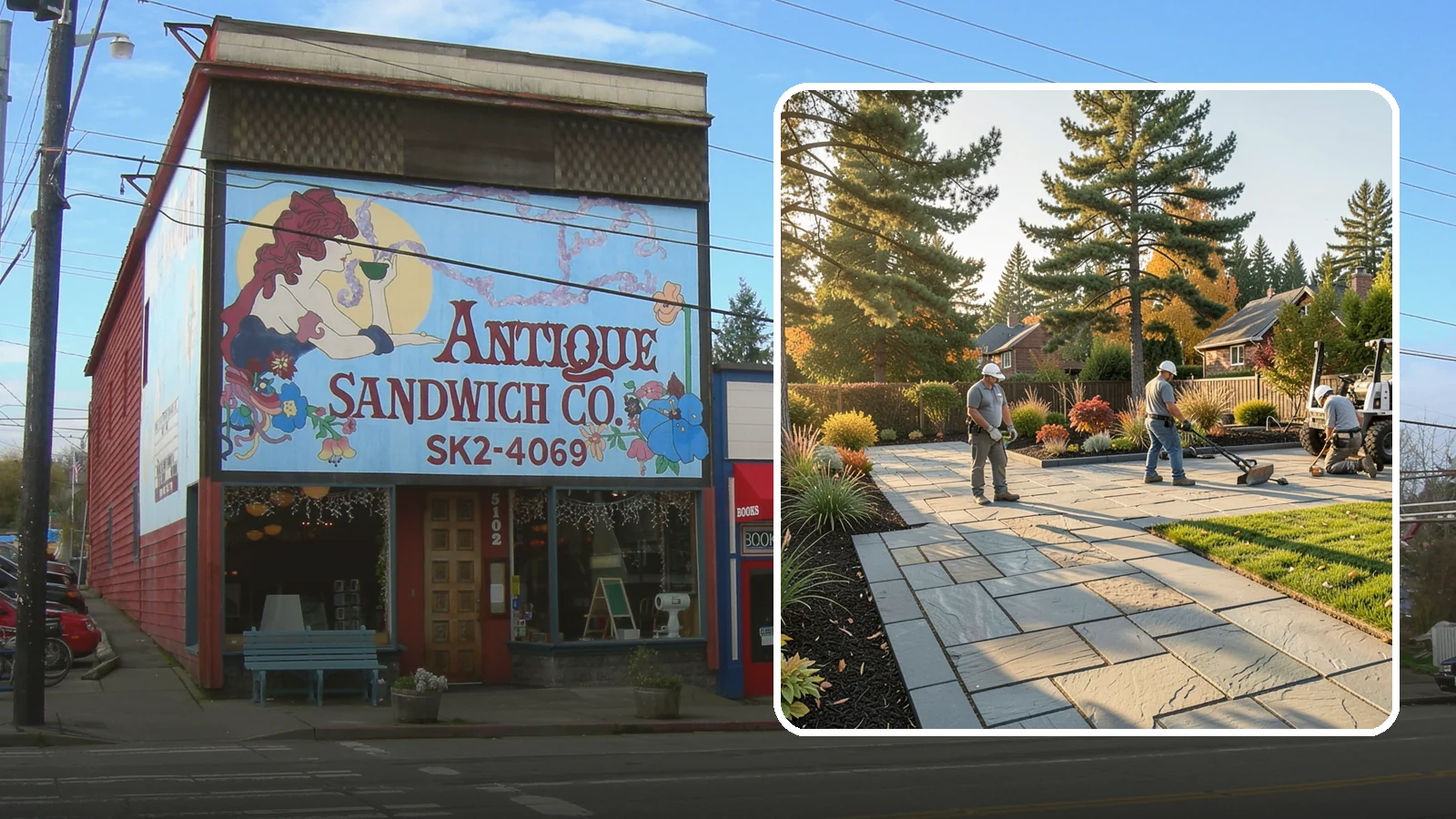 Natural Stone Paver Installation in Ruston, Pierce County, WA - Quarried natural stone pavers in uniform thicknesses that bring one-of-a-kind character to premium Northwest patios and entries.