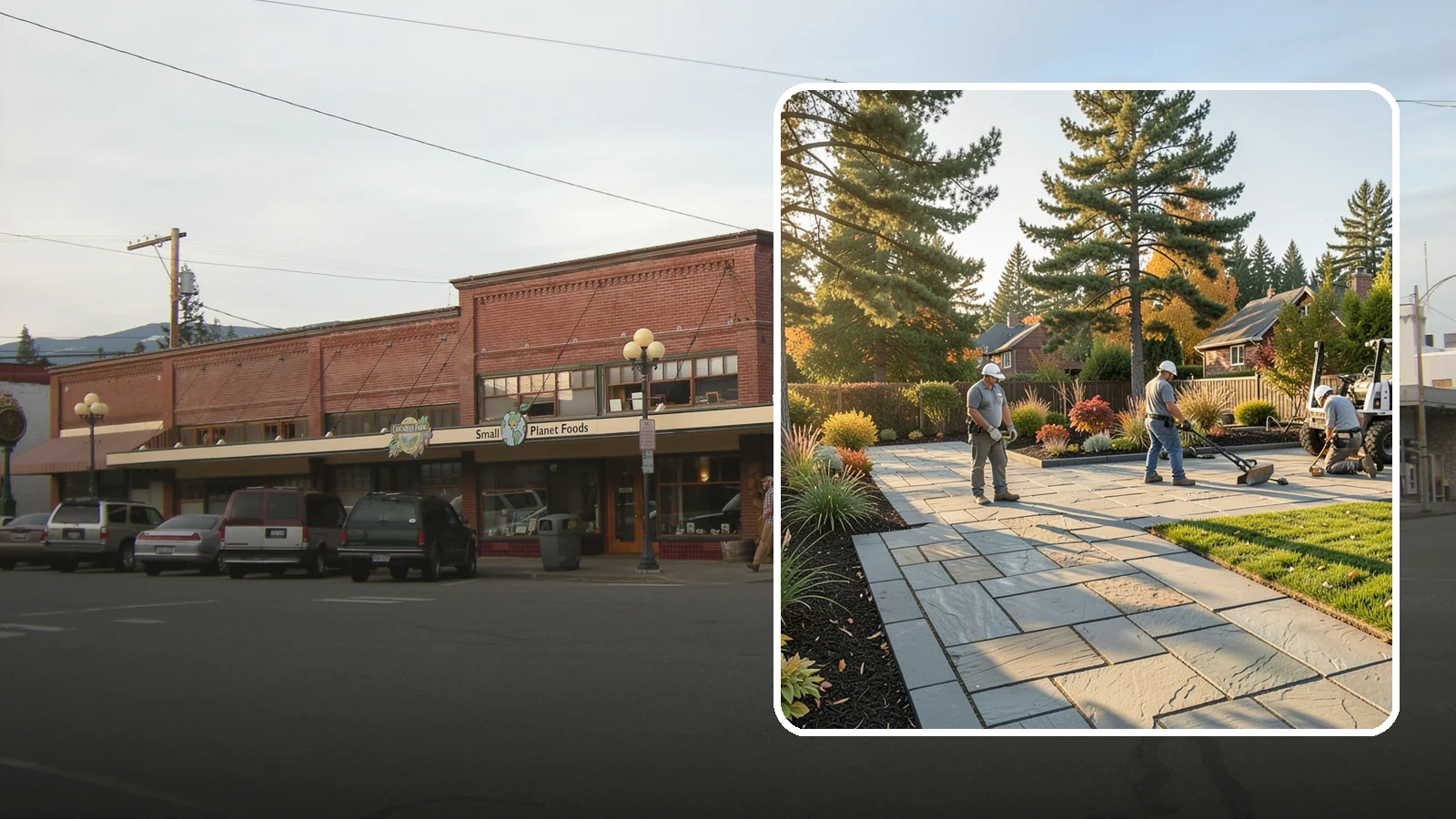 Natural Stone Paver Installation in Sedro-Woolley, Skagit County, WA - Quarried natural stone pavers in uniform thicknesses that bring one-of-a-kind character to premium Northwest patios and entries.