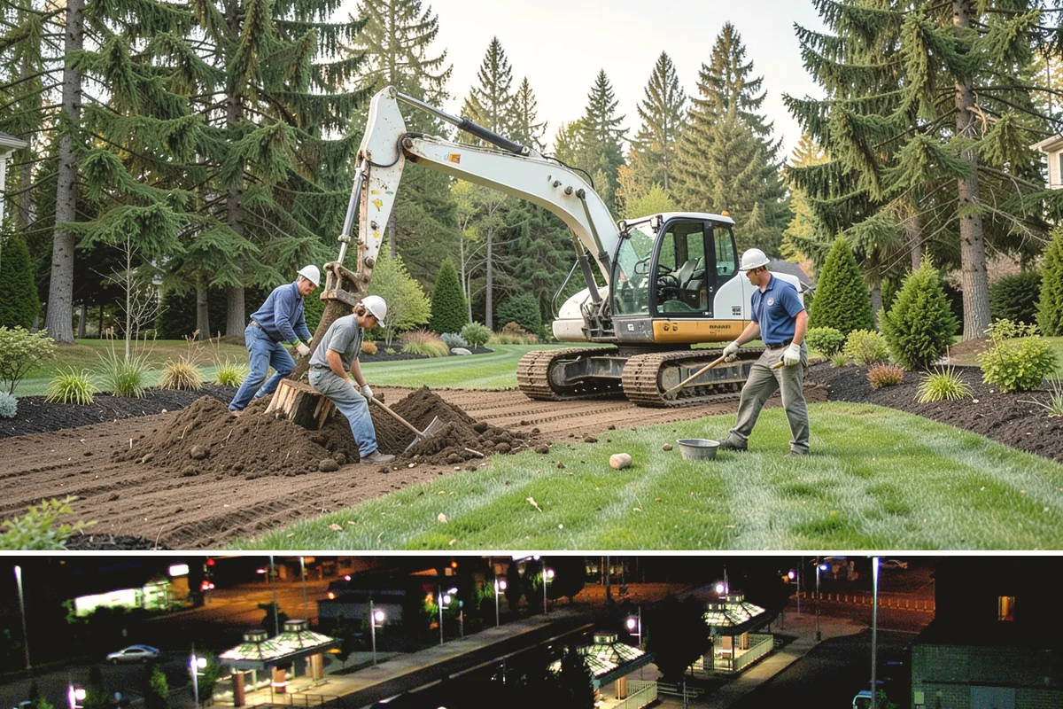 Natural Stone Retaining Wall in Auburn, King County, WA - Best built in the drier spring and summer months when stone setting and mortar-free fitting go smoothly across the Puget Sound...