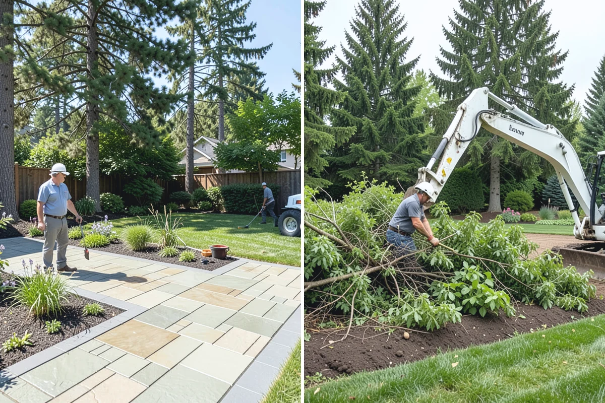 Natural Stone Retaining Wall in Beaux Arts Village, King County, WA - Excavate and shape the slope