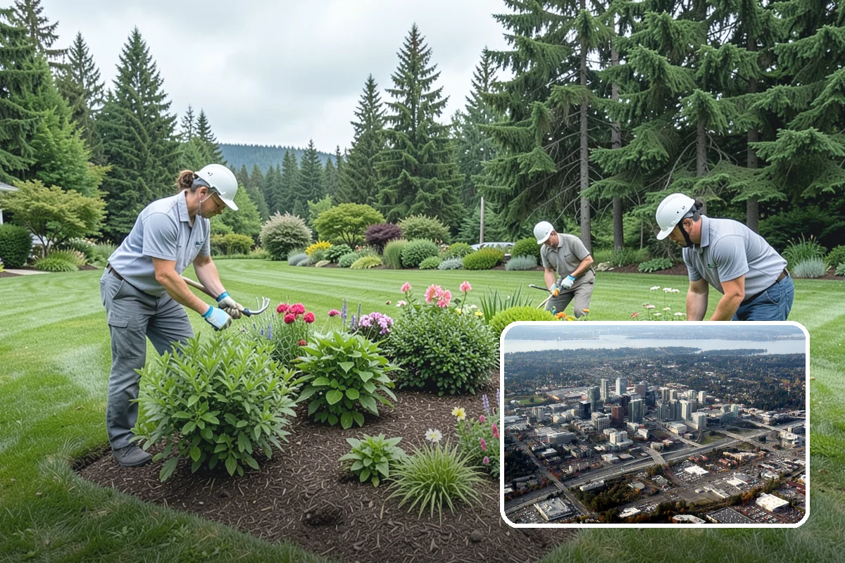 Natural Stone Retaining Wall in Bellevue, King County, WA - Distinctive, high-end natural appearance