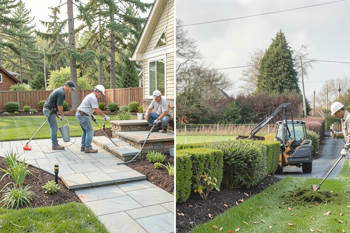 Natural Stone Retaining Wall in Carnation, King County, WA - Excavate and shape the slope
