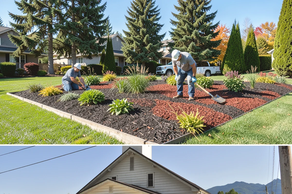 Natural Stone Retaining Wall in Concrete, Skagit County, WA - Best built in the drier spring and summer months when stone setting and mortar-free fitting go smoothly across the Puget Sound...