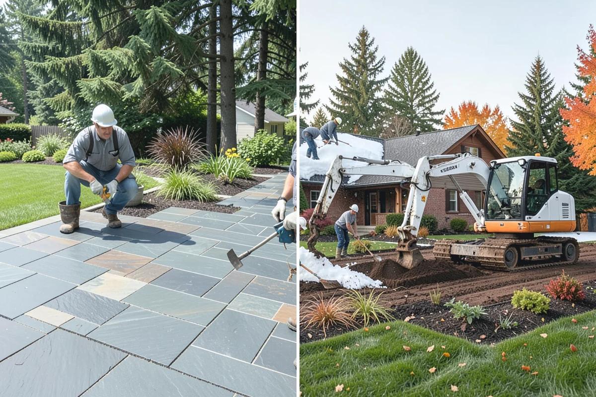 Natural Stone Retaining Wall in Granite Falls, Snohomish County, WA - Excavate and shape the slope
