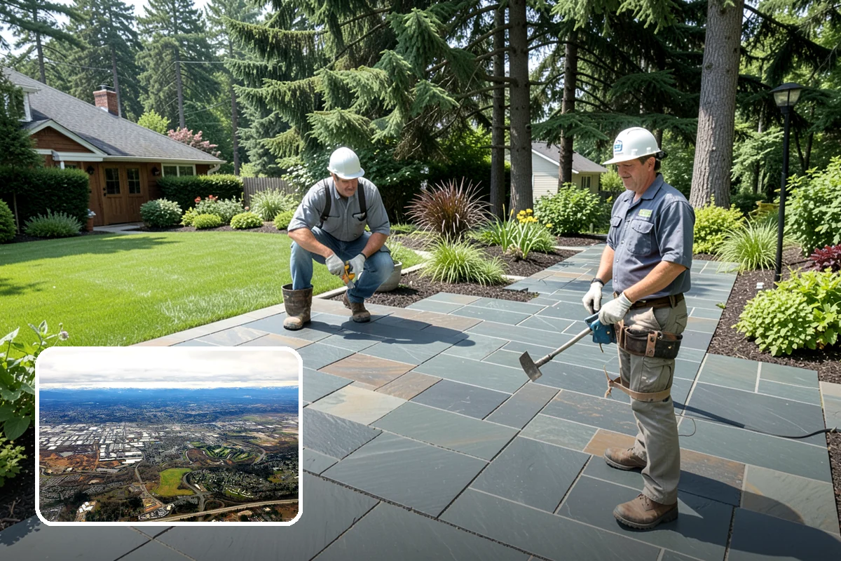 Natural Stone Retaining Wall in Kent, King County, WA - Distinctive, high-end natural appearance