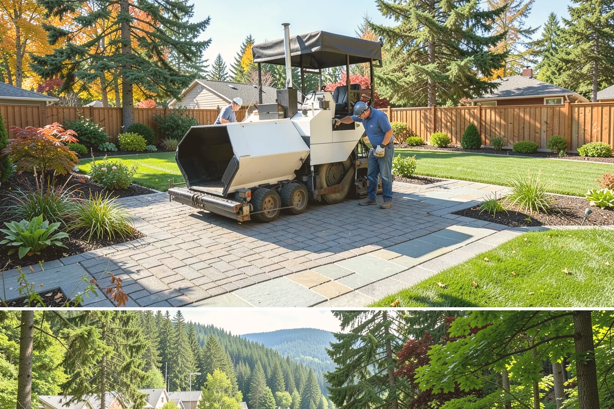 Natural Stone Retaining Wall in Lake Forest Park, King County, WA - Best built in the drier spring and summer months when stone setting and mortar-free fitting go smoothly across the Puget Sound...