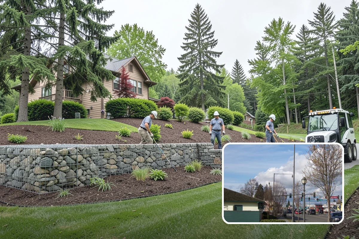 Natural Stone Retaining Wall in Marysville, Snohomish County, WA - Distinctive, high-end natural appearance