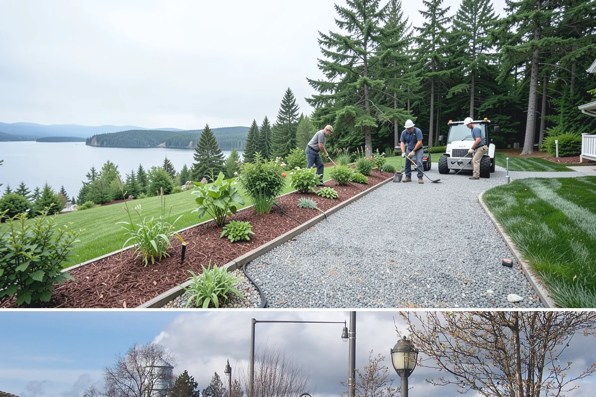 Natural Stone Retaining Wall in Marysville, Snohomish County, WA - Best built in the drier spring and summer months when stone setting and mortar-free fitting go smoothly across the Puget Sound...