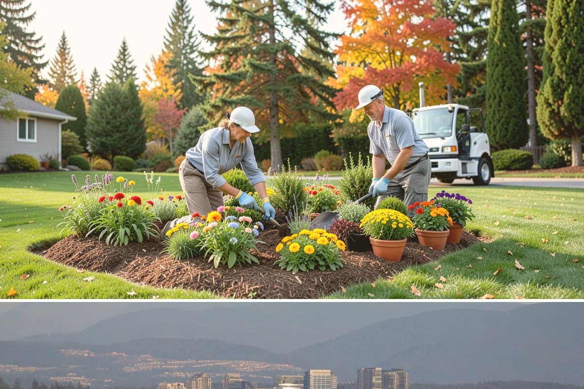Natural Stone Retaining Wall in Medina, King County, WA - Best built in the drier spring and summer months when stone setting and mortar-free fitting go smoothly across the Puget Sound...