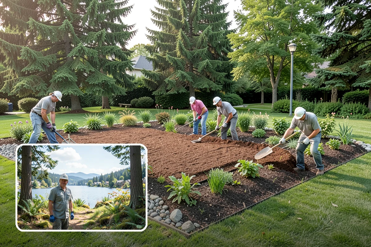 Natural Stone Retaining Wall in Milton, King County, WA - Distinctive, high-end natural appearance