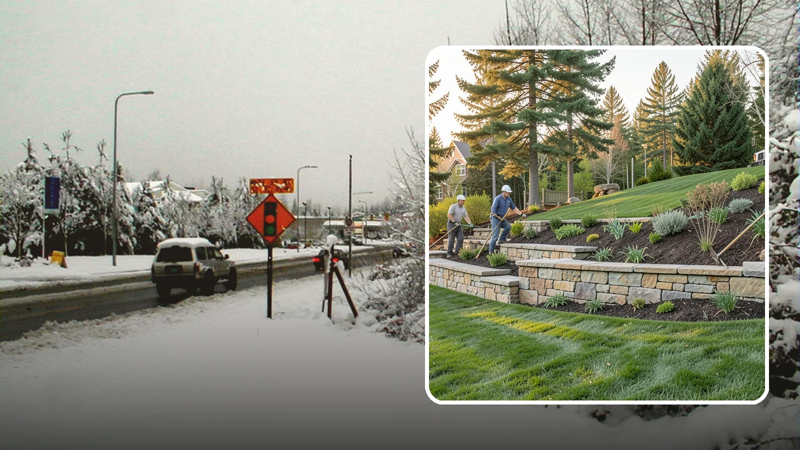 Natural Stone Retaining Wall in Newcastle, King County, WA - A timeless hand-built wall of quarried natural stone that adds premium character while holding back slopes in Pacific Northwest...