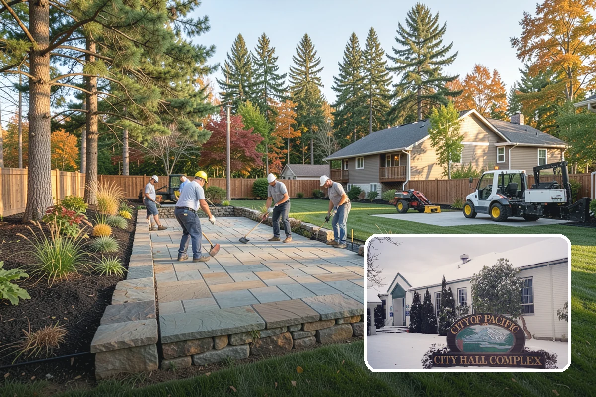 Natural Stone Retaining Wall in Pacific, King County, WA - Distinctive, high-end natural appearance