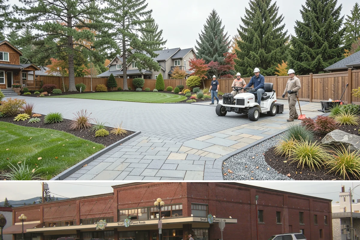 Natural Stone Retaining Wall in Sedro-Woolley, Skagit County, WA - Best built in the drier spring and summer months when stone setting and mortar-free fitting go smoothly across the Puget Sound...
