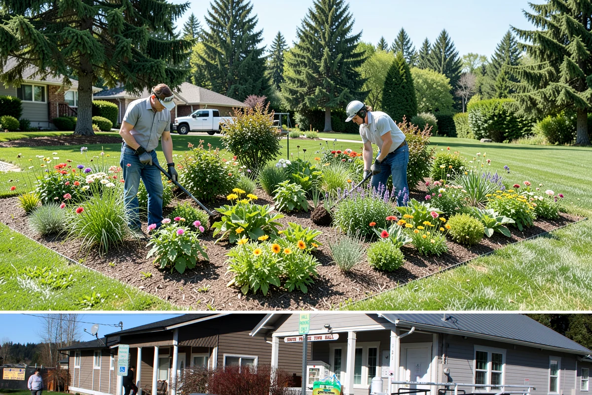 Natural Stone Retaining Wall in South Prairie, Pierce County, WA - Best built in the drier spring and summer months when stone setting and mortar-free fitting go smoothly across the Puget Sound...