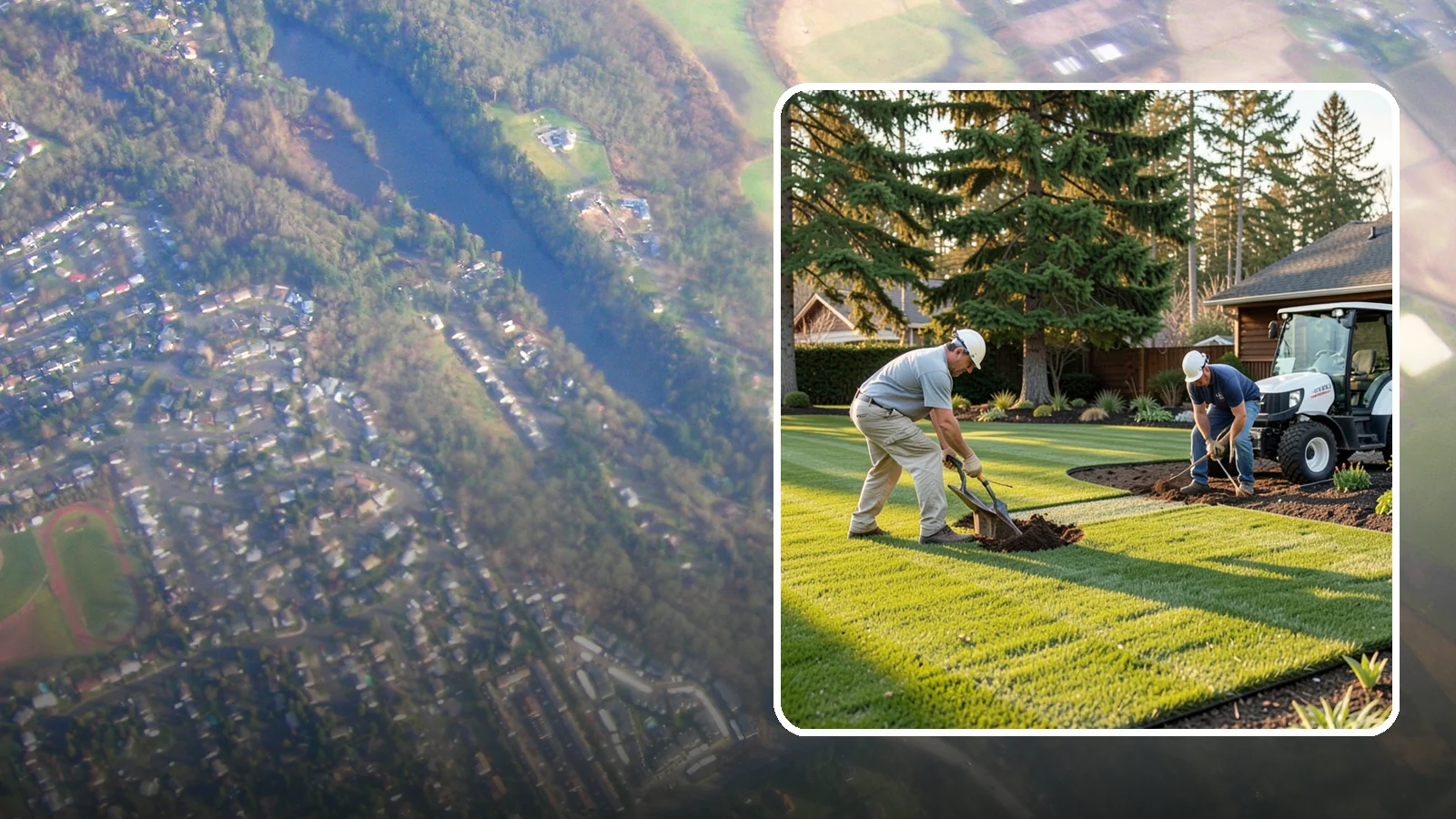 New Lawn Installation in Algona, King County, WA - We build a brand-new lawn from bare ground, engineering the soil and grade for lasting health in the Northwest climate.