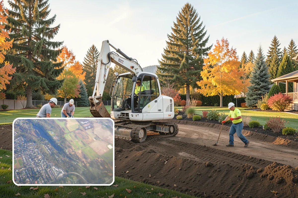 New Lawn Installation in Algona, King County, WA - Custom soil and grading built for long-term lawn health