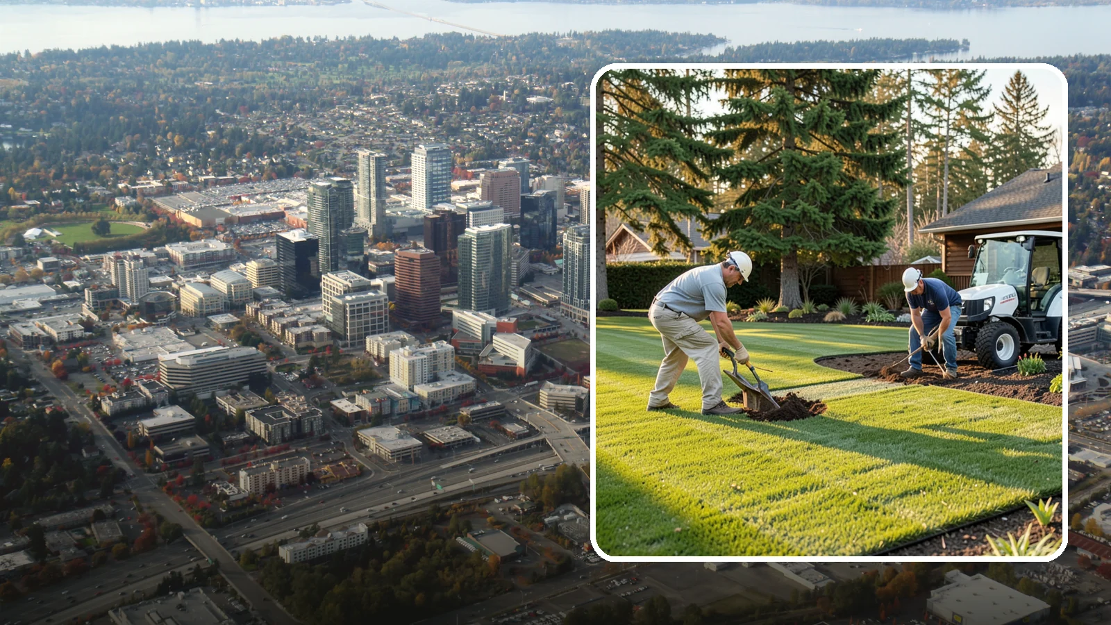 New Lawn Installation in Bellevue, King County, WA - We build a brand-new lawn from bare ground, engineering the soil and grade for lasting health in the Northwest climate.