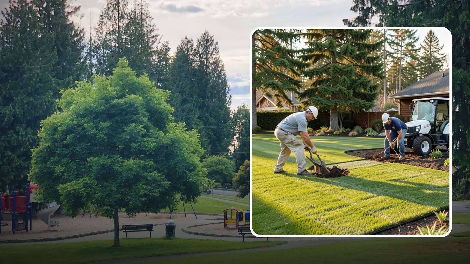 New Lawn Installation in Bonney Lake, Pierce County, WA - We build a brand-new lawn from bare ground, engineering the soil and grade for lasting health in the Northwest climate.