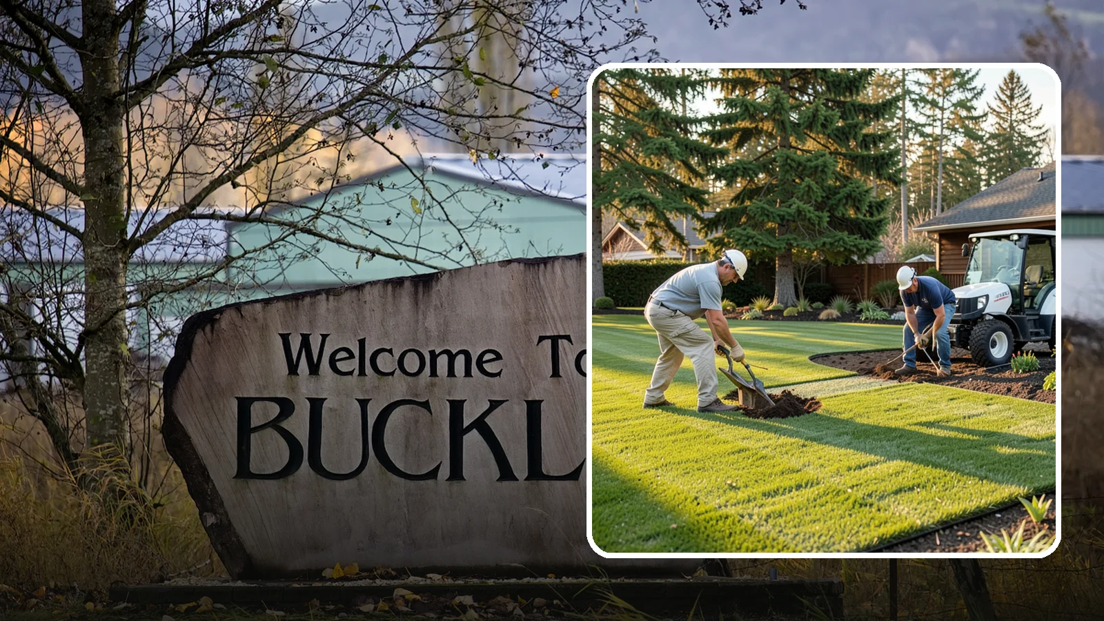 New Lawn Installation in Buckley, Pierce County, WA - We build a brand-new lawn from bare ground, engineering the soil and grade for lasting health in the Northwest climate.