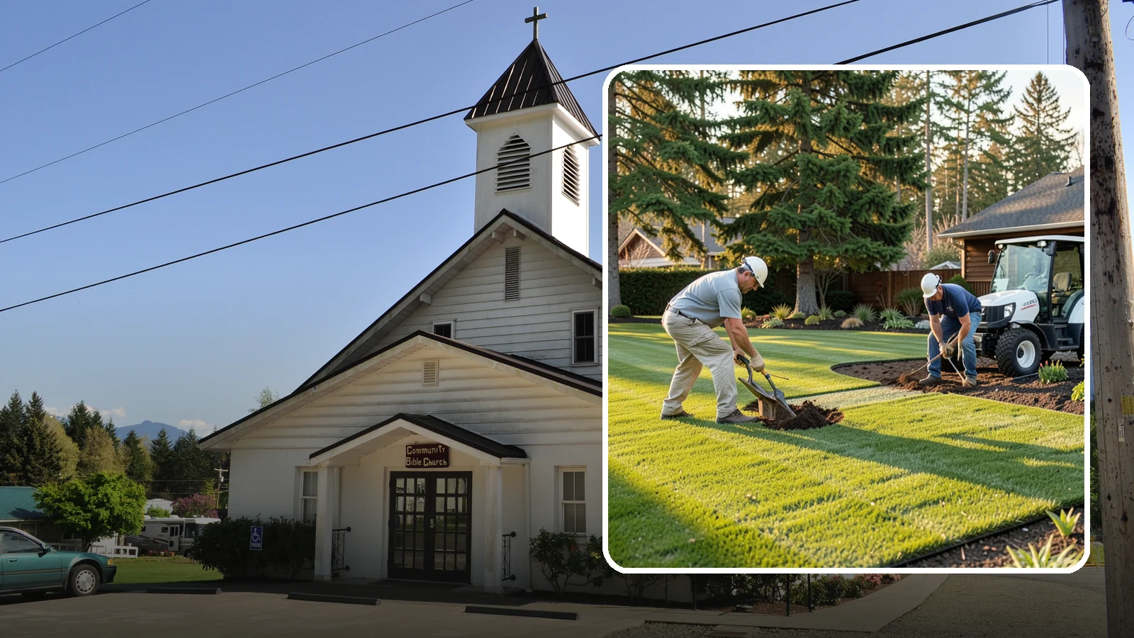 New Lawn Installation in Concrete, Skagit County, WA - We build a brand-new lawn from bare ground, engineering the soil and grade for lasting health in the Northwest climate.