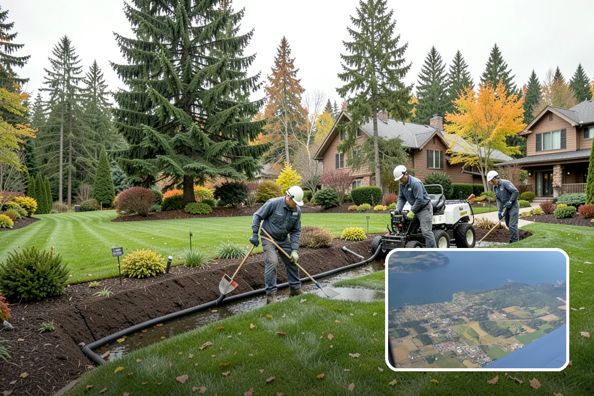 New Lawn Installation in Coupeville, Island County, WA - Custom soil and grading built for long-term lawn health