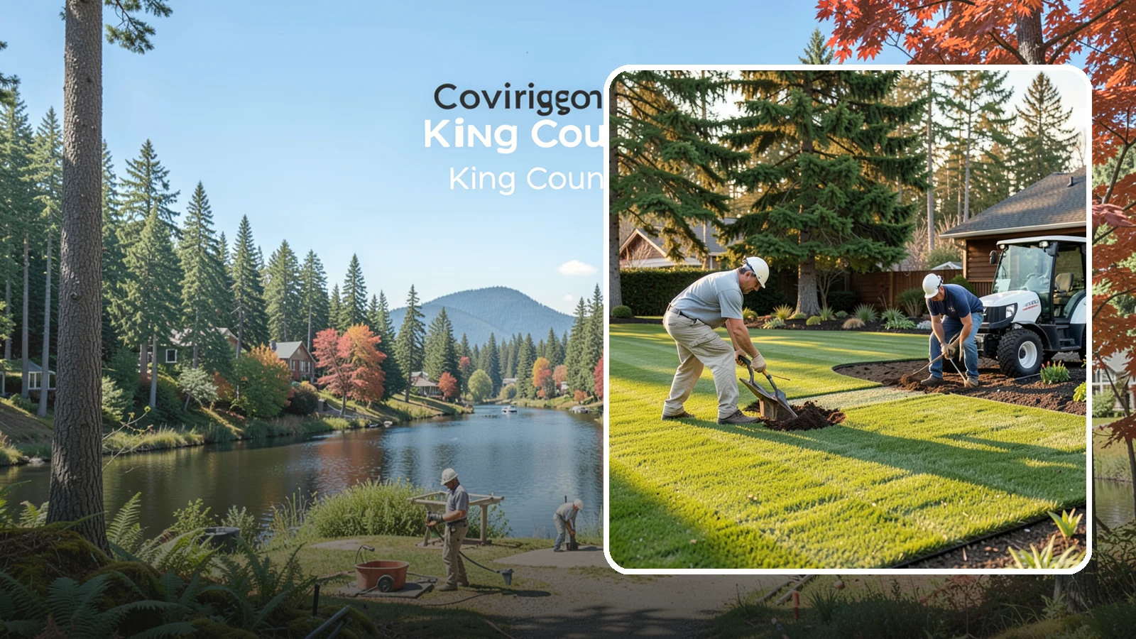 New Lawn Installation in Covington, King County, WA - We build a brand-new lawn from bare ground, engineering the soil and grade for lasting health in the Northwest climate.