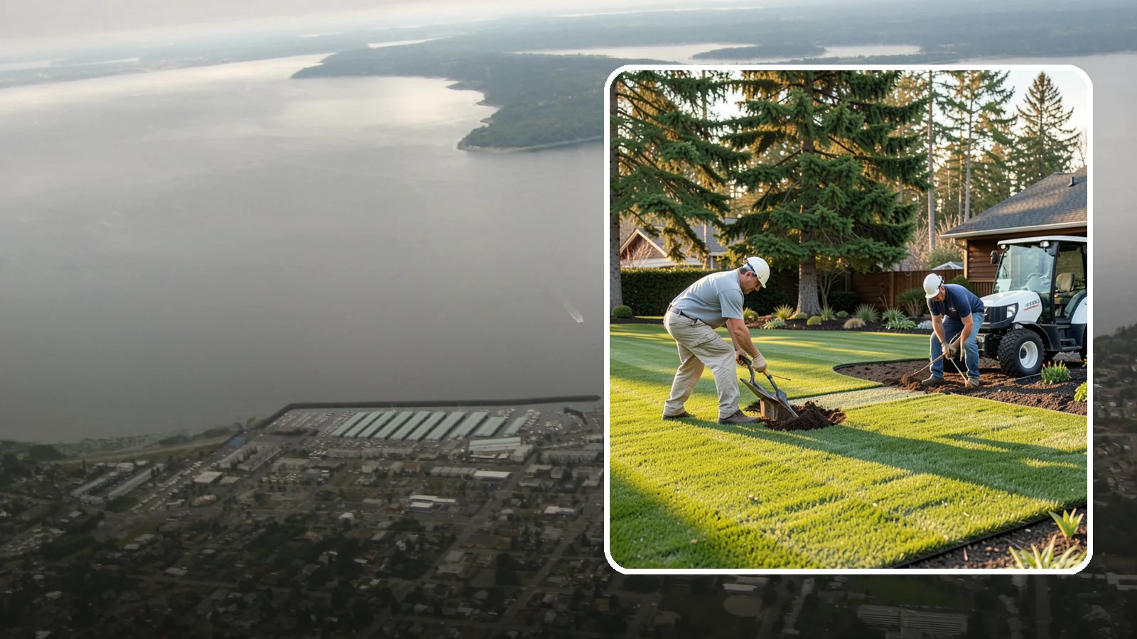 New Lawn Installation in Des Moines, King County, WA - We build a brand-new lawn from bare ground, engineering the soil and grade for lasting health in the Northwest climate.