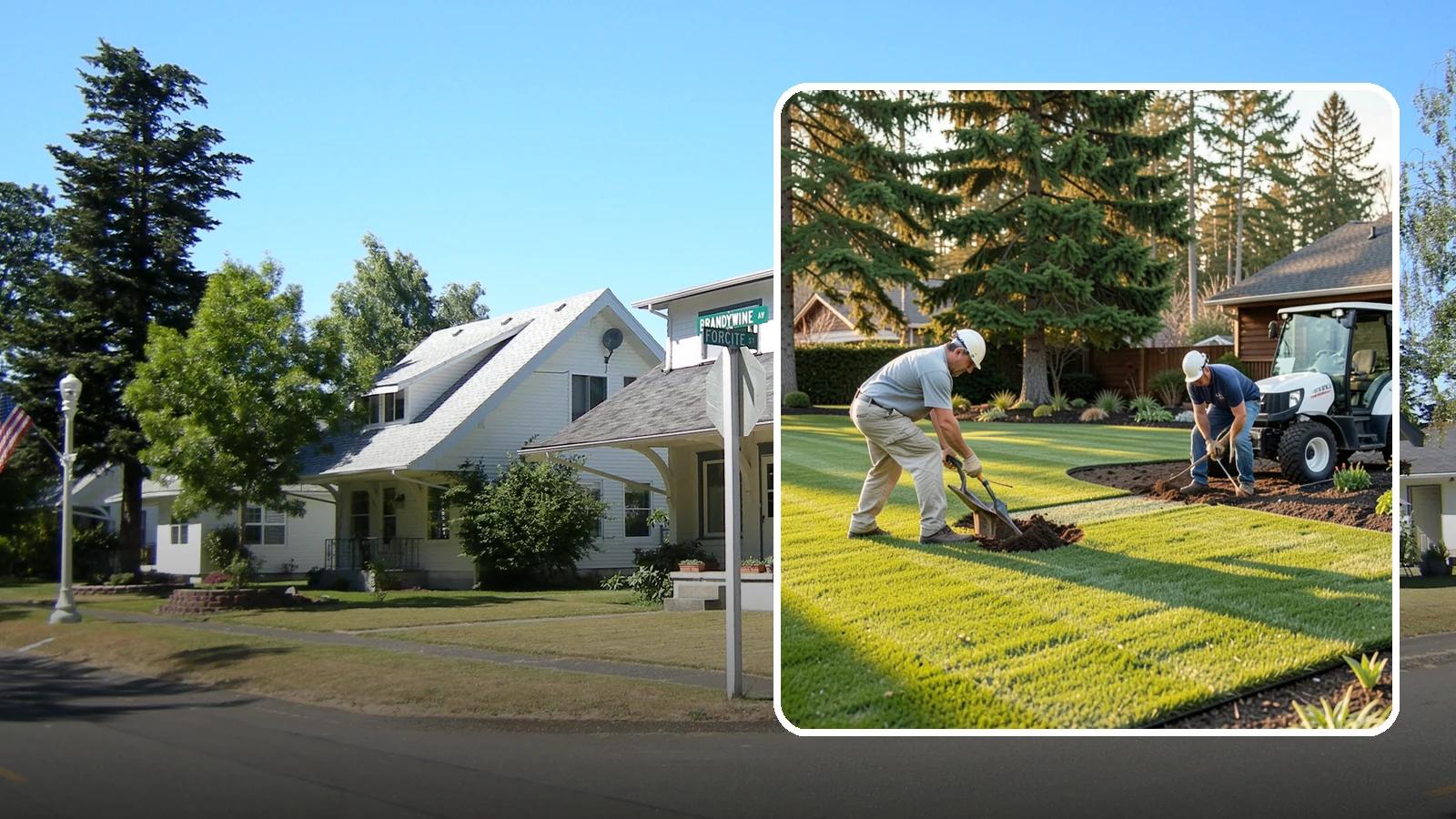 New Lawn Installation in DuPont, Pierce County, WA - We build a brand-new lawn from bare ground, engineering the soil and grade for lasting health in the Northwest climate.