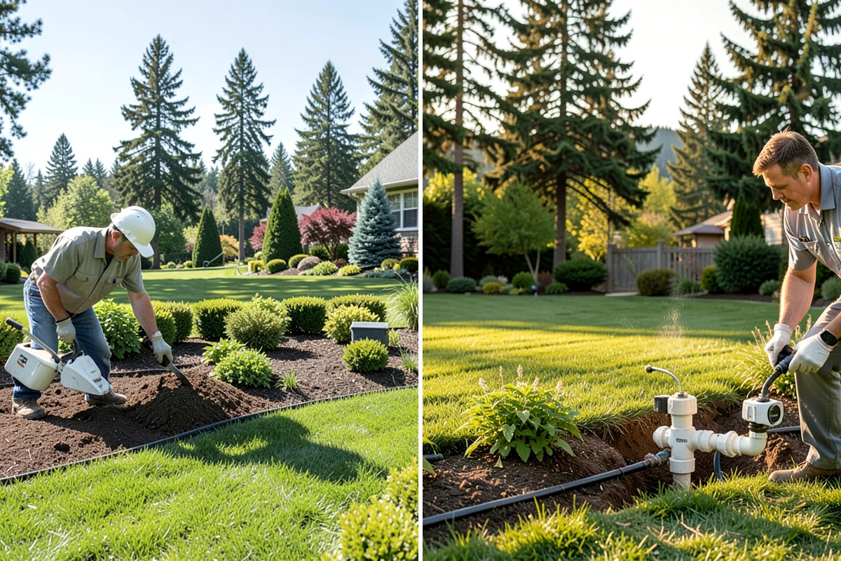 New Lawn Installation in DuPont, Pierce County, WA - Survey the lot for soil type, grade, and drainage