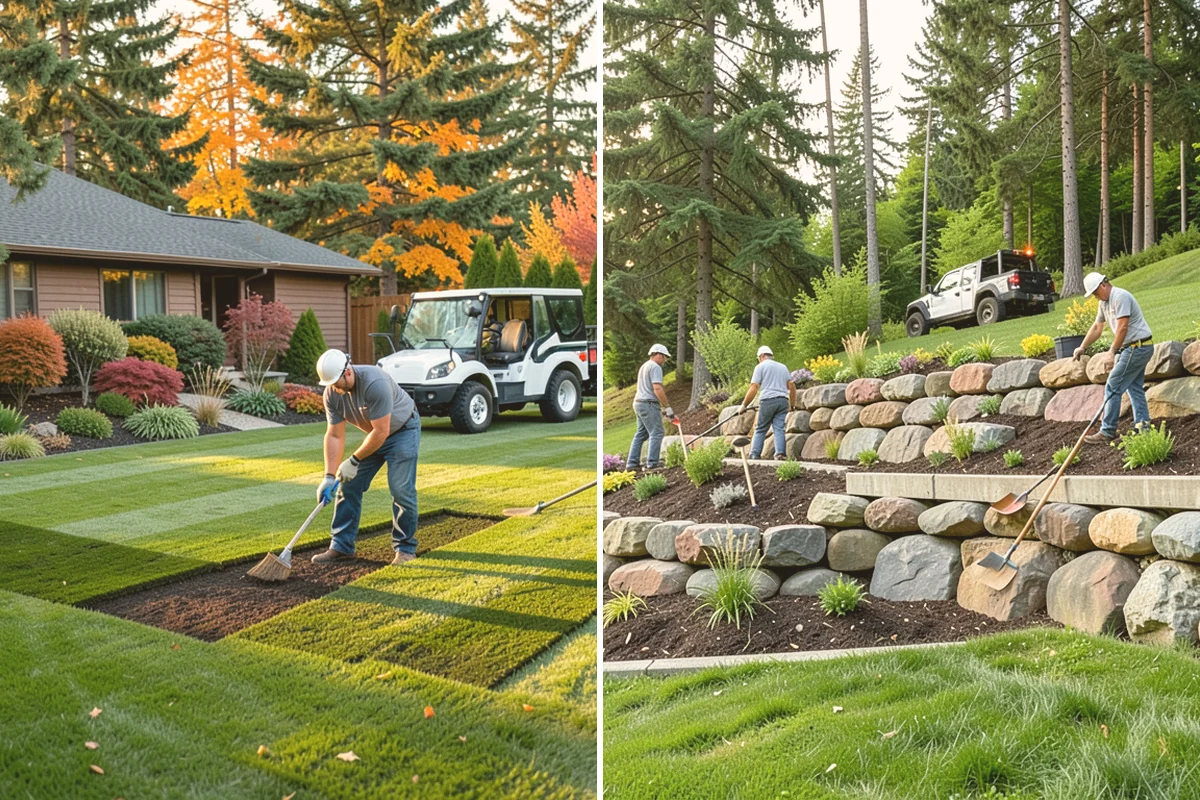 New Lawn Installation in Edmonds, Snohomish County, WA - Survey the lot for soil type, grade, and drainage