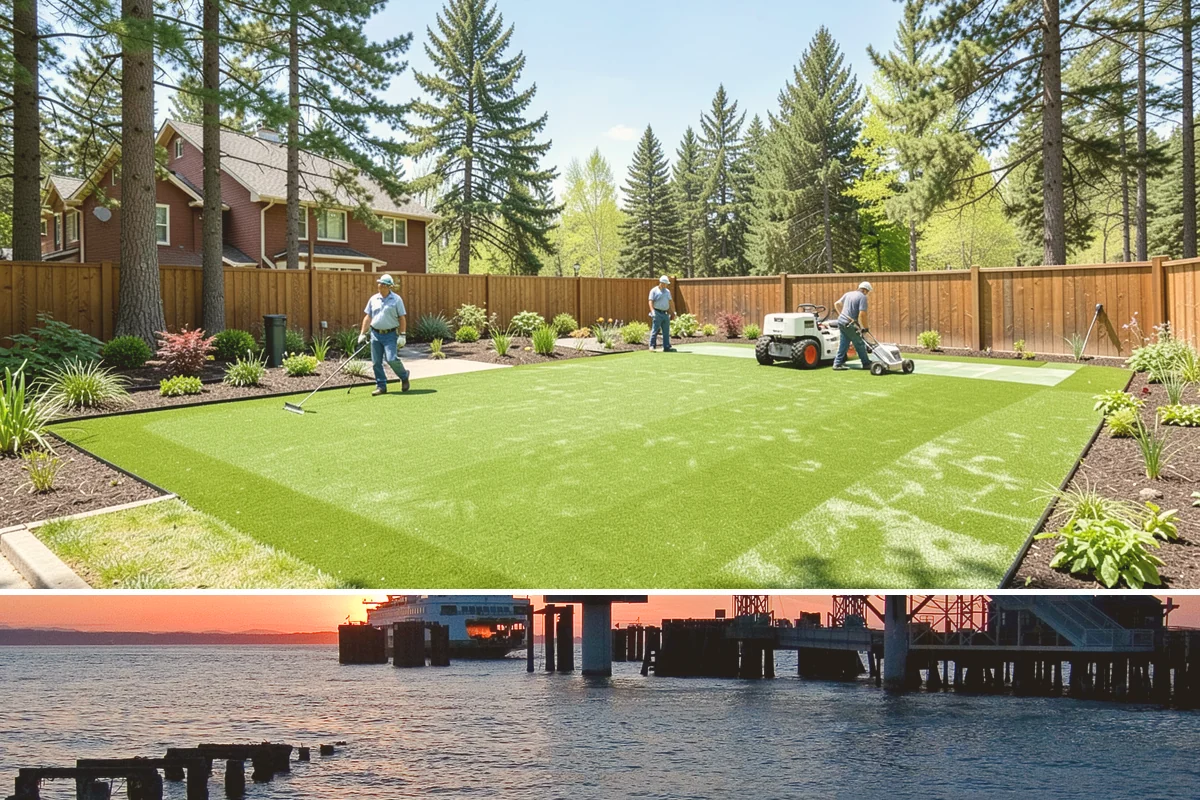 New Lawn Installation in Edmonds, Snohomish County, WA - Aim for spring or early fall installation so mild temperatures and natural rainfall help the new lawn establish before summer...