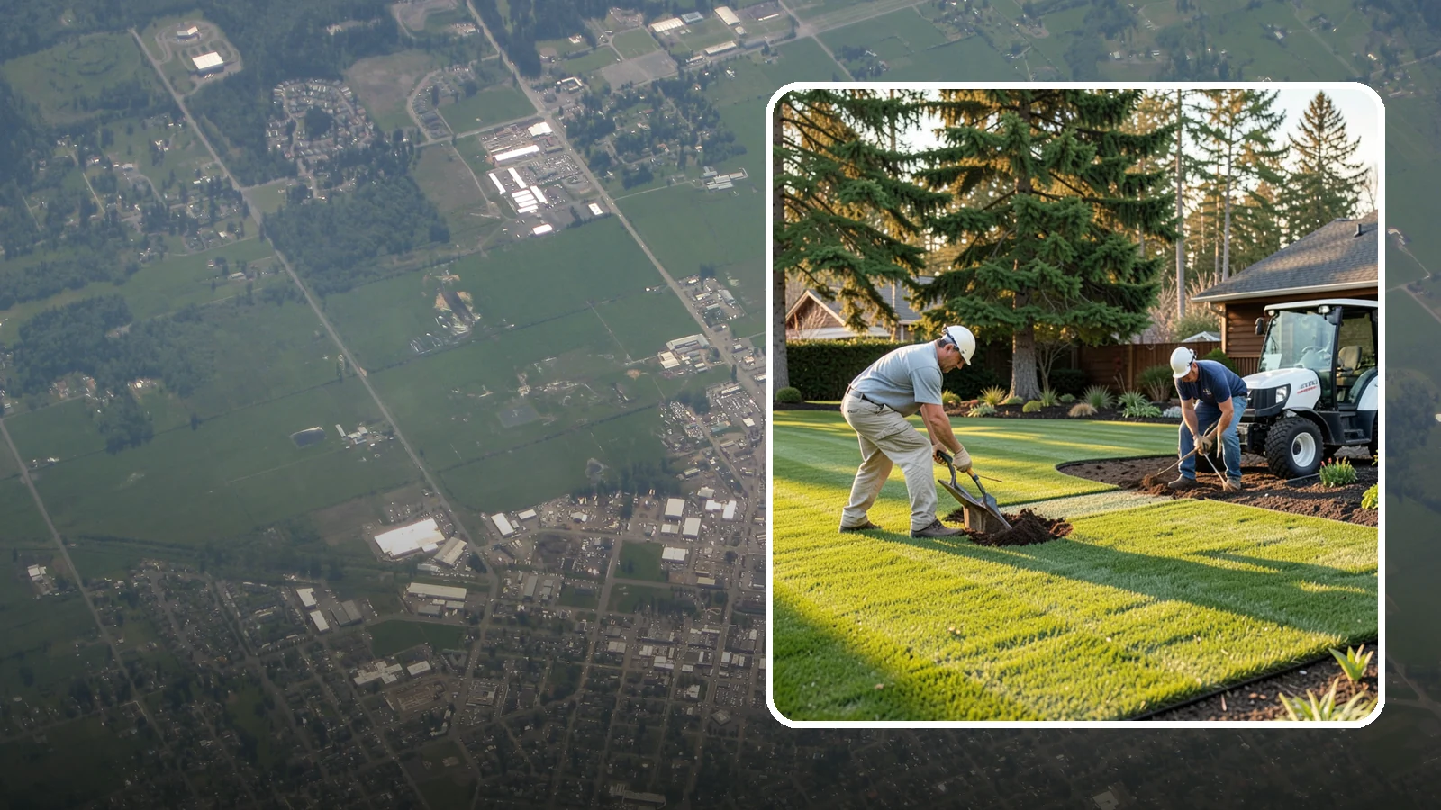 New Lawn Installation in Enumclaw, King County, WA - We build a brand-new lawn from bare ground, engineering the soil and grade for lasting health in the Northwest climate.