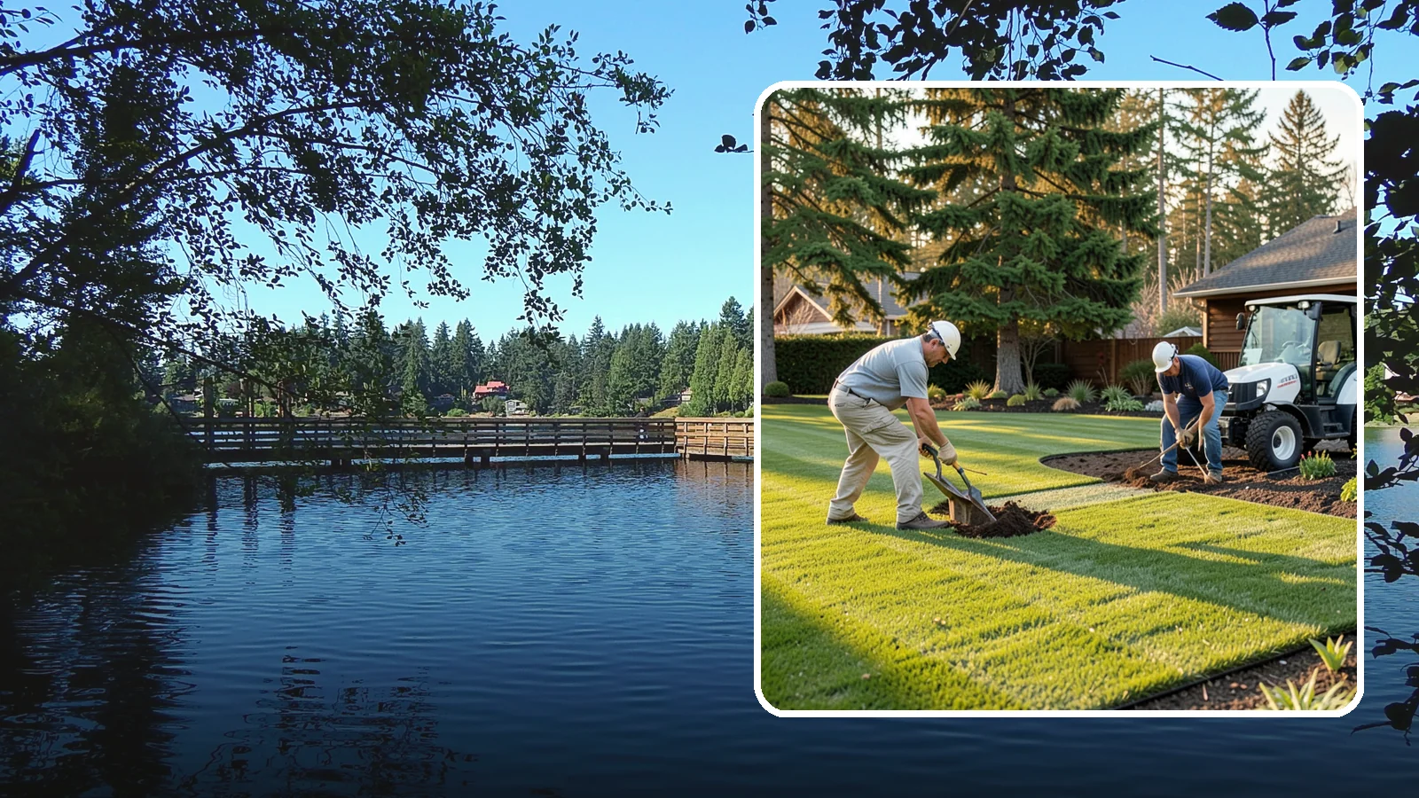 New Lawn Installation in Federal Way, King County, WA - We build a brand-new lawn from bare ground, engineering the soil and grade for lasting health in the Northwest climate.