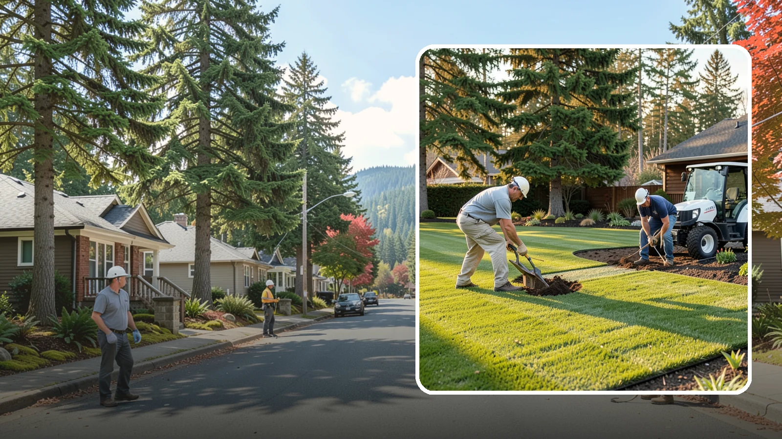New Lawn Installation in Hunts Point, King County, WA - We build a brand-new lawn from bare ground, engineering the soil and grade for lasting health in the Northwest climate.