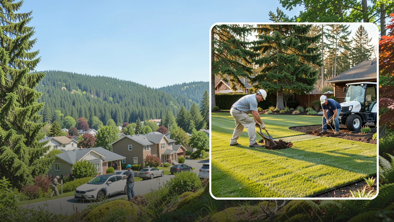New Lawn Installation in Index, Snohomish County, WA - We build a brand-new lawn from bare ground, engineering the soil and grade for lasting health in the Northwest climate.