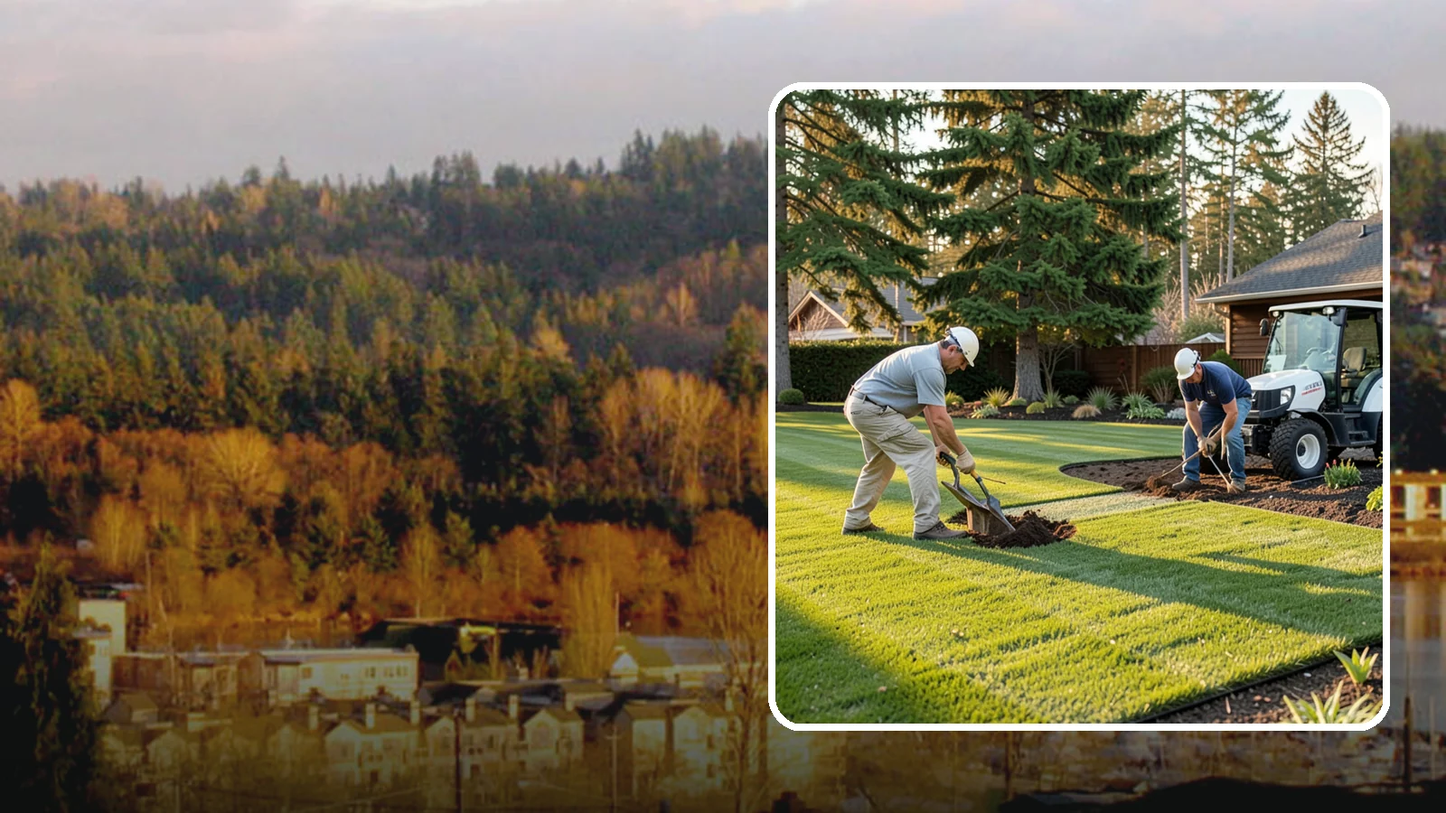 New Lawn Installation in Kenmore, King County, WA - We build a brand-new lawn from bare ground, engineering the soil and grade for lasting health in the Northwest climate.