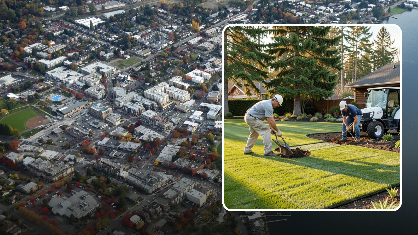 New Lawn Installation in Kirkland, King County, WA - We build a brand-new lawn from bare ground, engineering the soil and grade for lasting health in the Northwest climate.