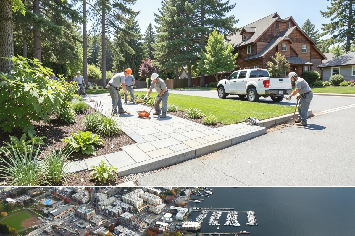 New Lawn Installation in Kirkland, King County, WA - Aim for spring or early fall installation so mild temperatures and natural rainfall help the new lawn establish before summer...