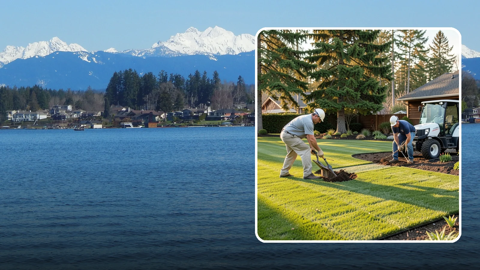 New Lawn Installation in Lake Stevens, Snohomish County, WA - We build a brand-new lawn from bare ground, engineering the soil and grade for lasting health in the Northwest climate.