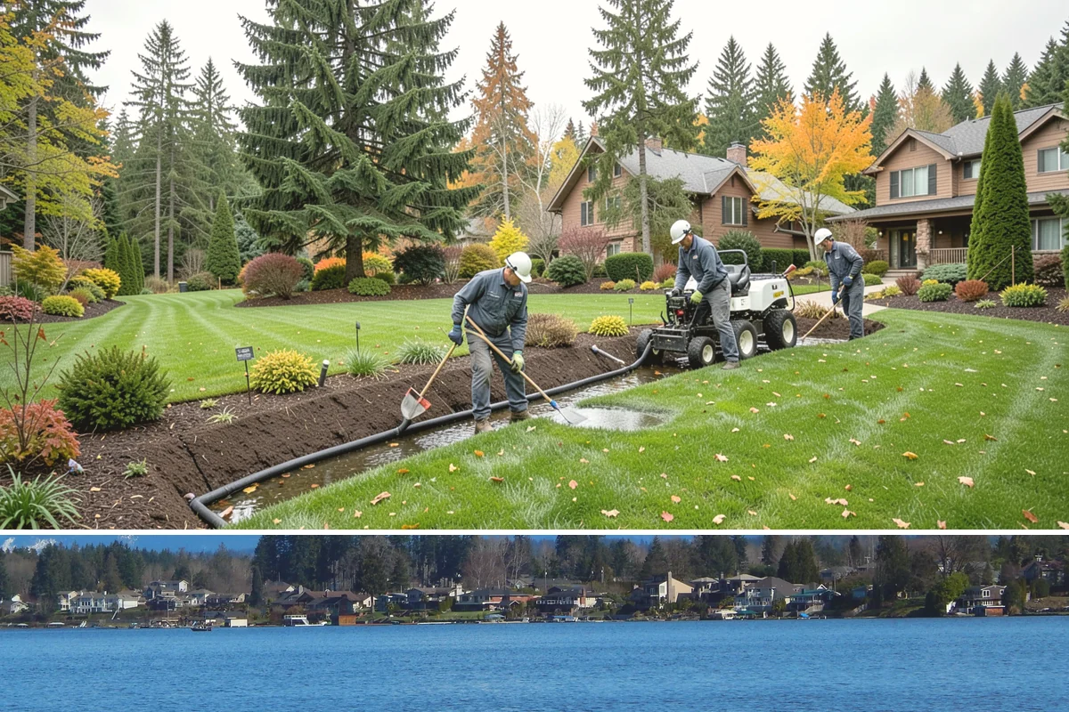 New Lawn Installation in Lake Stevens, Snohomish County, WA - Aim for spring or early fall installation so mild temperatures and natural rainfall help the new lawn establish before summer...