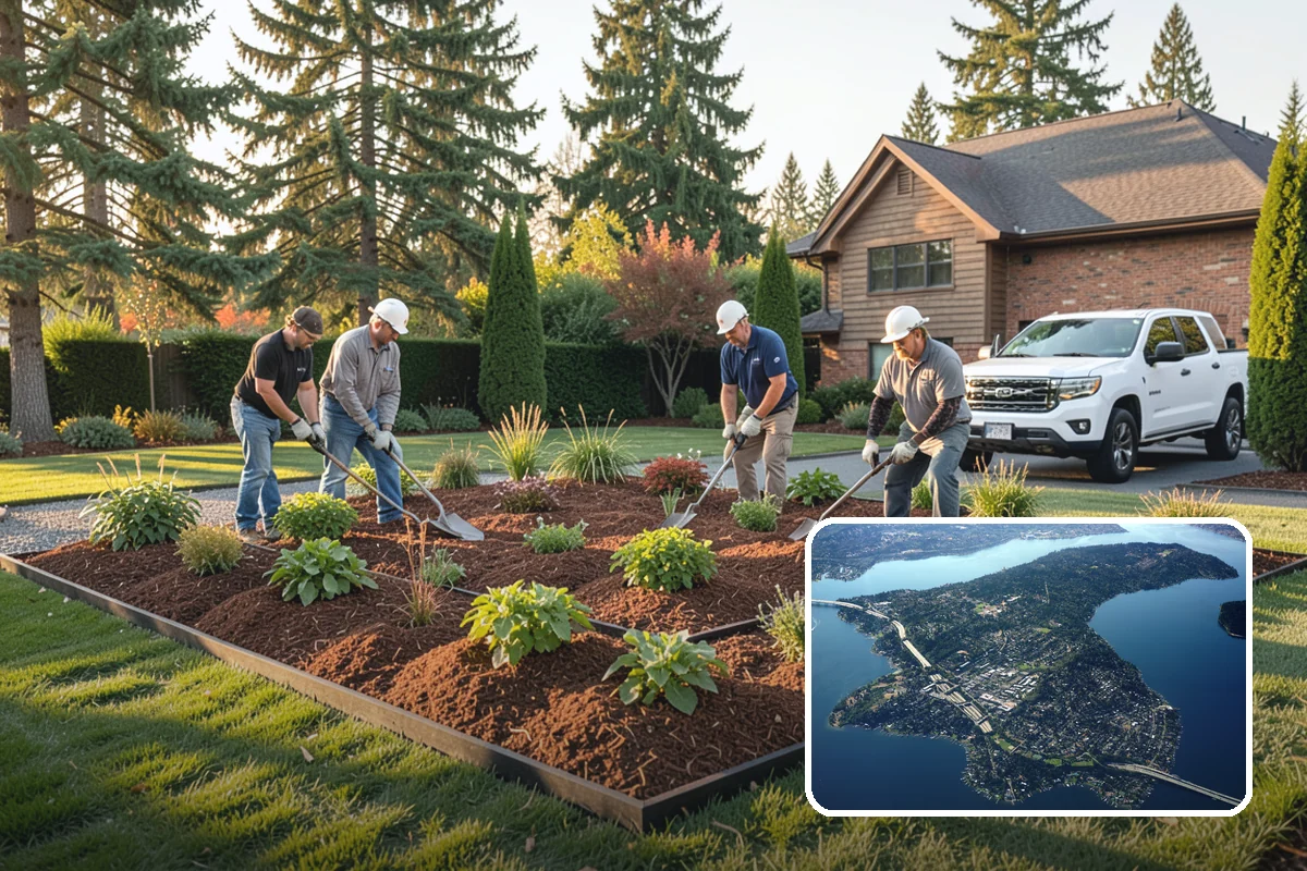 New Lawn Installation in Mercer Island, King County, WA - Custom soil and grading built for long-term lawn health